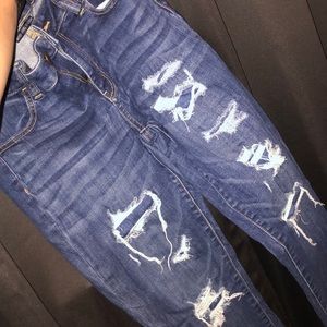 Distressed American Eagle Jeggings